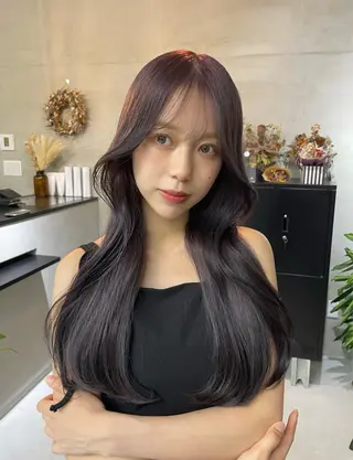 カラー lit 松井乃愛のヘアスタイル