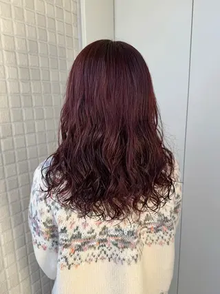 ミディアム パーマ ✮*。゚横浜/カラー /実卯👩🏽🦱のヘアスタイル