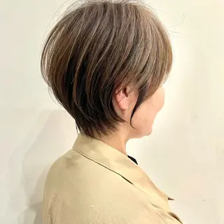 ショート カラー ⭐️銀座/ショート/ 艶カラー/りょうがのヘアスタイル