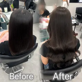 ロング カラー ヘアアレンジ メンズ 羽エク指名No1✨️ シールエク🌙しぇるのヘアスタイル