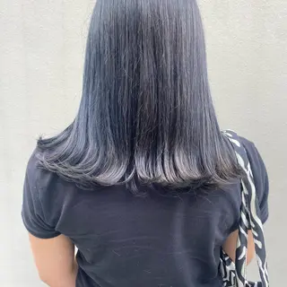 セミロング カラー ena/ブリーチなし 透明感・レイヤー🎀のヘアスタイル