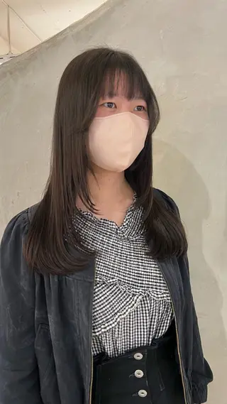 ロング 横浜/メンズカット 曲がる縮毛矯正のヘアスタイル