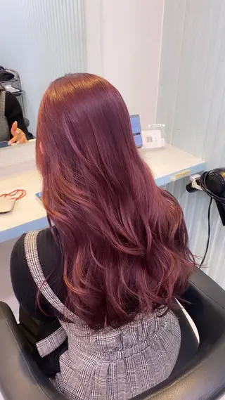 ロング 🤎モテ髪&透明感 ミルクティー🥣🤎のヘアスタイル