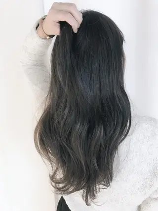 セミロング バレイヤージュ 藤沢 髪質改善 竹内ケンゴのヘアスタイル