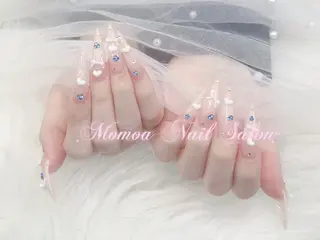 ネイル MoMoA Nail ネイル長さ出し専門店のネイルデザイン