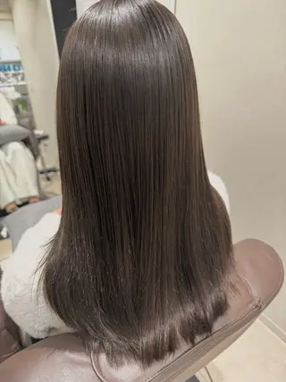 セミロング カラー パーマ 史上最高の艶感 『髪質改善』tomのヘアスタイル