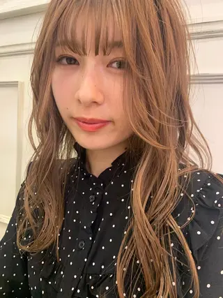 セミロング カラー 早坂 裕真のヘアスタイル