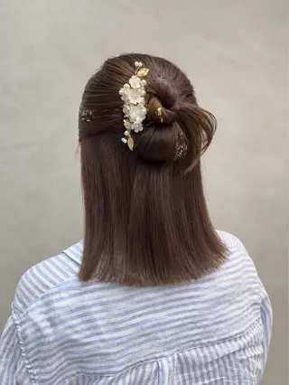 ヘアアレンジ 透明艶カラー☆ アレンジ🪽yuiのヘアスタイル