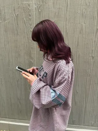 カラー 🎀西川芽依/ 暖色カラー🎀のヘアスタイル