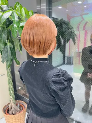 ショート カラー パーマ ヘアアレンジ メンズ キッズ ネイル マツエク・マツパ アイブロウ KANAMI 🌏のヘアスタイル