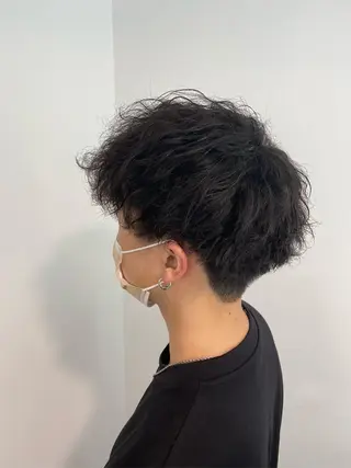 ショート パーマ メンズ きむら ゆうきのヘアスタイル