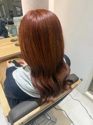 セミロング カラー FUKA🎀🩶 / 韓国風ヘアのヘアスタイル