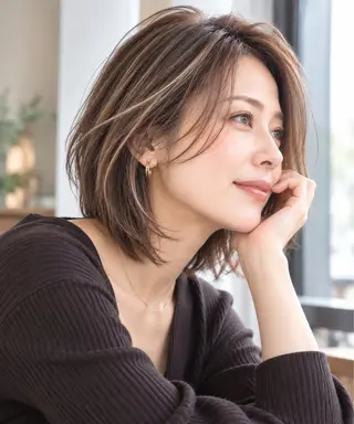 ショート カラー 西山竜一 /垢抜け大人髪のヘアスタイル