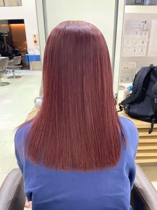 カラー 🎀ボブ+ハイトーン シュカ👶🏻のヘアスタイル