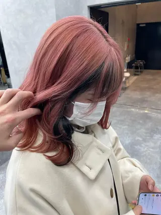 ミディアム カラー パーマ ヘアアレンジ メンズ キッズ ネイル マツエク・マツパ アイブロウ メンズヘアのカリスマ 北地　空のヘアスタイル