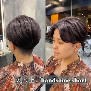 ショート カラー 透明感カラー🌿 グレージュ🐺陽介のヘアスタイル