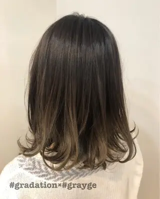 ミディアム カラー 🤍中野 レオ🤍のヘアスタイル