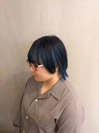 ショート カラー 山下和輝/fifth メンズパーマのヘアスタイル