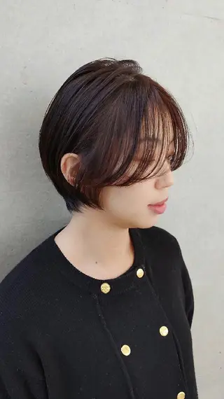 ショート ホリウチ ユキエのヘアスタイル