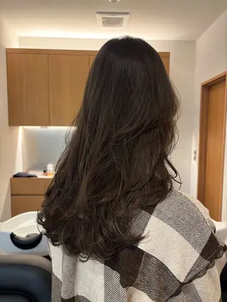 セミロング カラー 透明感color🍃 Kurumiのヘアスタイル