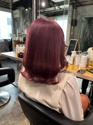 セミロング 🪞透明感カラー🫧 縮毛矯正🥇かずきのヘアスタイル