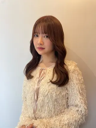 セミロング カラー ♡kyoka /  uyu♡のヘアスタイル