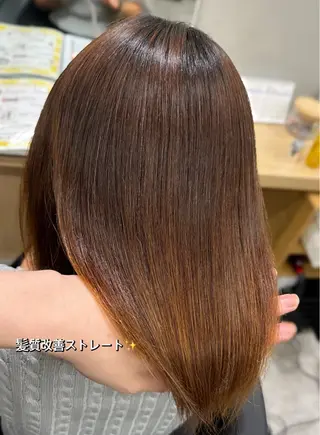 ミディアム 巻ける髪質改善🫧ハ イライト/永田汰伊智のヘアスタイル