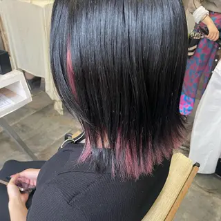 ミディアム カラー 吉村 夏椰のヘアスタイル