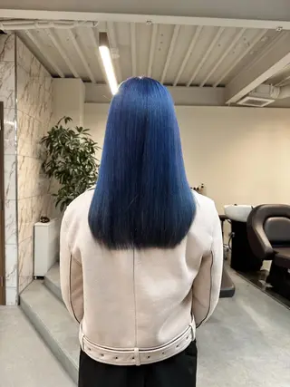 セミロング カラー ハイトーン×似合わせ 🌱中川慎之介のヘアスタイル