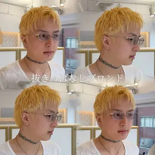 ショート カラー メンズ 縮毛矯正/髪質改善/ 艶カラー/達冨愛莉のヘアスタイル