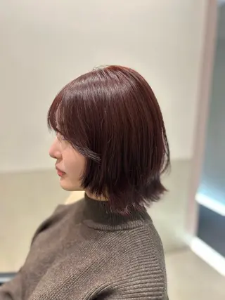 セミロング カラー ヘアアレンジ mai🍑暖色カラー /レイヤー💖のヘアスタイル