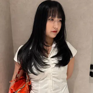 ロング カラー DEAN JECYのヘアスタイル