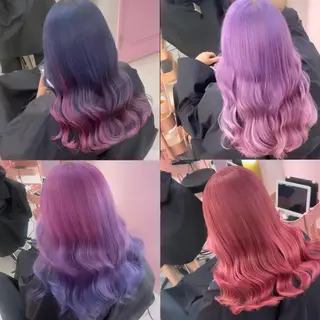 セミロング カラー 町田ブリーチ特化 MANATOのヘアスタイル