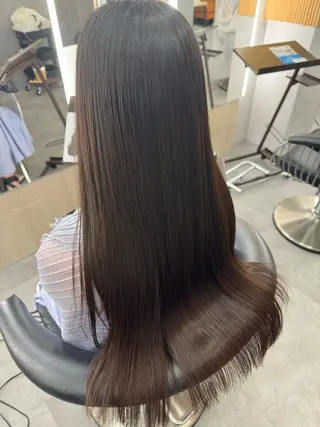 ロング 縮毛矯正/カラ ー/艶髪🌻ひな🌻のヘアスタイル