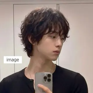 パーマ メンズ ナチュラルhair 🫧いぎあやかのヘアスタイル