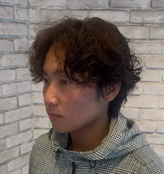 パーマ メンズ 横浜/メンズパーマ /暖色カラー/悠志のヘアスタイル