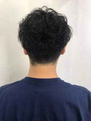 ショート パーマ メンズ メンズ縮毛矯正 細谷碧海のヘアスタイル