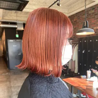 ミディアム 透け感カラー/ momo🦕のヘアスタイル