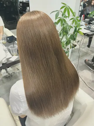 ロング カラー 渋谷で叶う透明感カラ ー髪質改善/梨緒💜のヘアスタイル