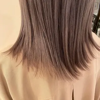 ショート カラー ヘアアレンジ 美髪矯正 韓国レイヤーのヘアスタイル