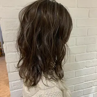 ミディアム カラー 🎈馬場佑馬/ スパイラルパーマ🎈のヘアスタイル