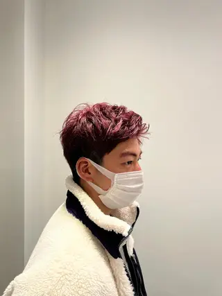 ショート カラー パーマ ヘアアレンジ メンズ キッズ 🌿ダブルカラー/ 表参道/中村渓太のヘアスタイル