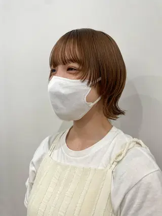 ショート カラー ヘアアレンジ くびれレイヤー/艶 カラー　MADOKAのヘアスタイル