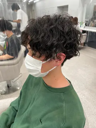 パーマ メンズ 京都河原町 メンズパーマ助川龍哉のヘアスタイル