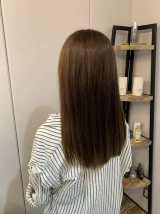 ロング カラー 中沢梨々花 🎀透明感カラーのヘアスタイル