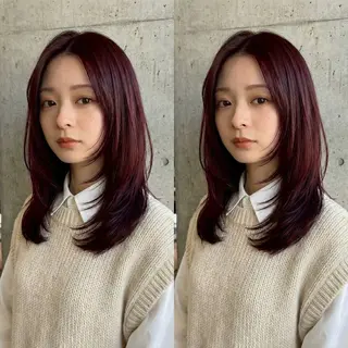 セミロング ✨レイヤーカット✨ メンズパーマ沼尾隆一のヘアスタイル
