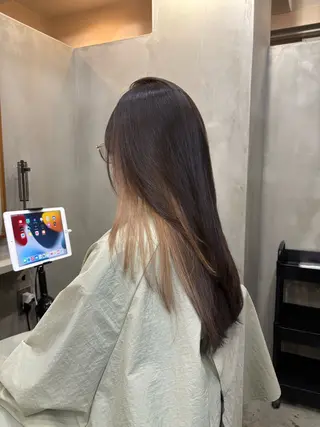 ロング カラー 中園康 /カラー/ブリーチのヘアスタイル