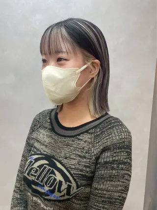 ミディアム カラー three_ ナオキのヘアスタイル