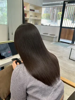 ロング パーマ ハイトーンカラー が絶対可愛い✨泰聖✨のヘアスタイル