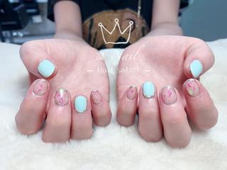 ショート カラー ネイル Le’a NailSalonのネイルデザイン